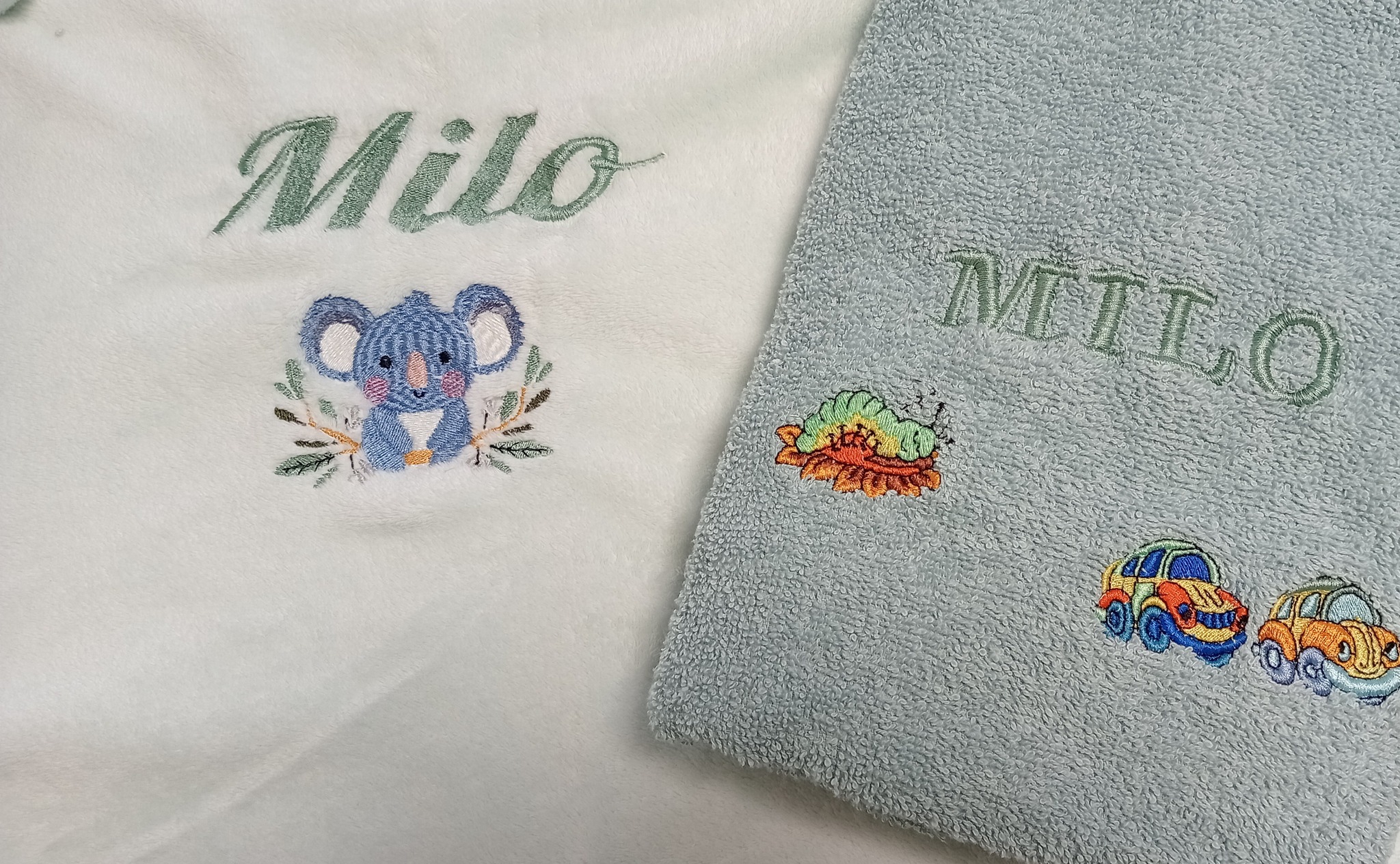 Broderie bavoir personnalisée naissance 4
